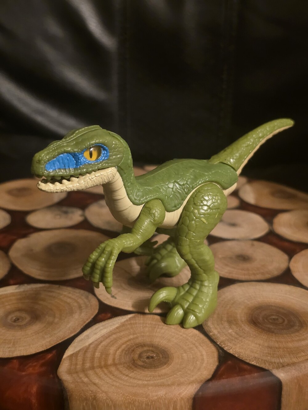 5" Green Fisher Price Imaginext Jurassic World Velociraptor Raptor Hauler Figure